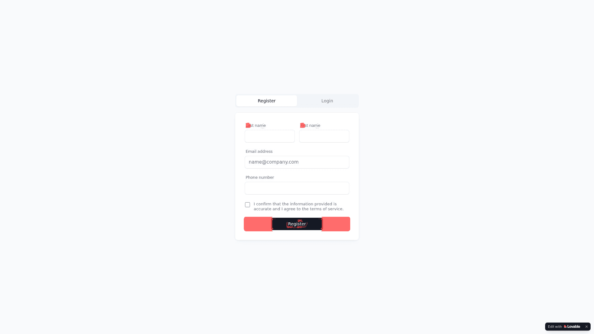 Page after accessibility fixes