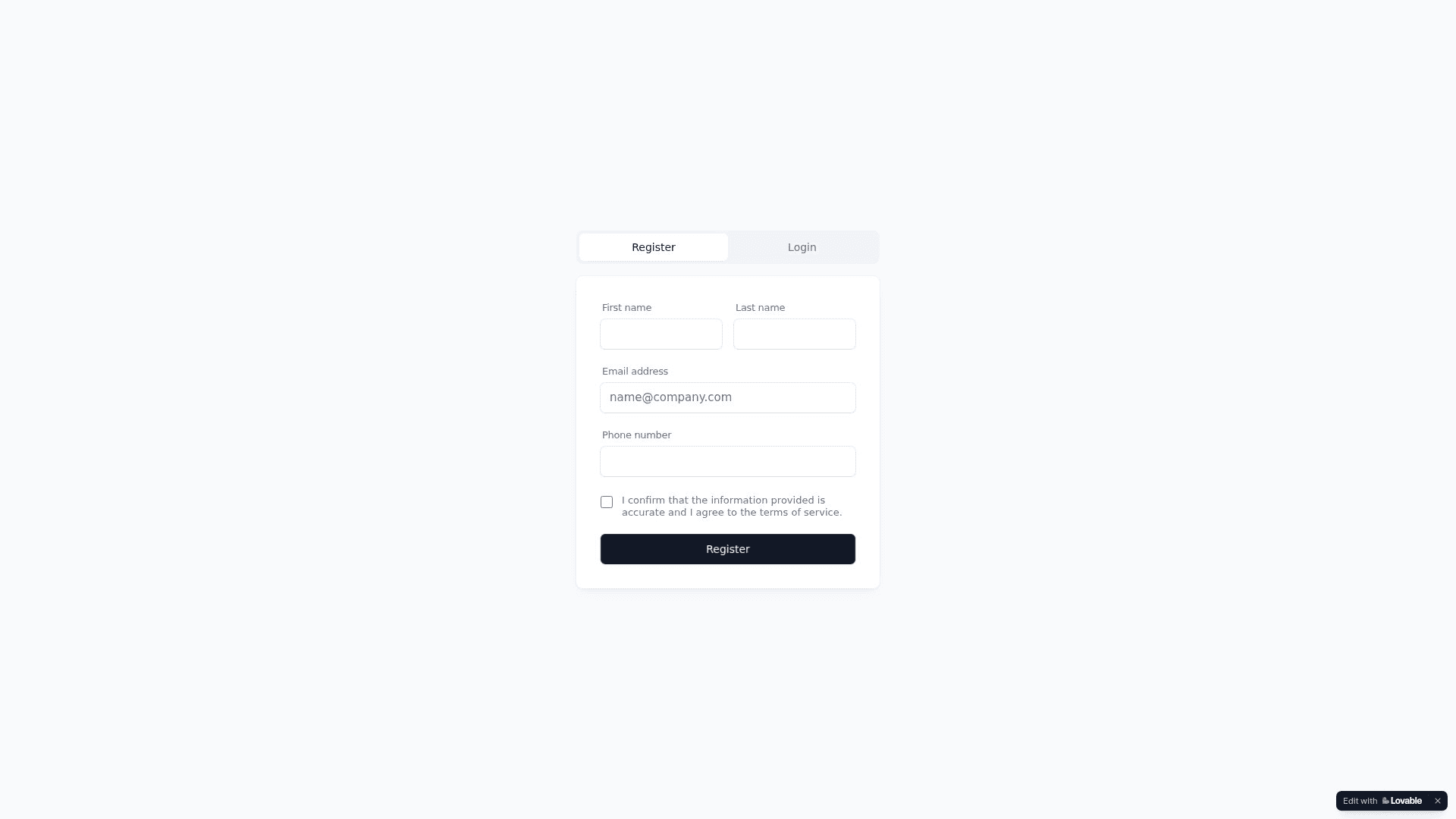 Page with accessibility issues highlighted